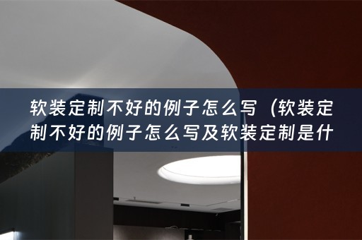 定制是什么意思）