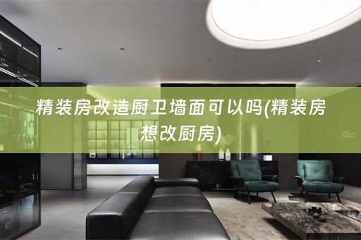 精装房改造厨卫墙面可以吗(精装房想改厨房)