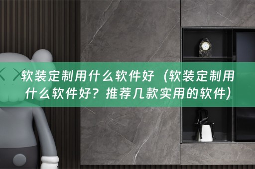 定制用什么软件好？推荐几款实用的软件）