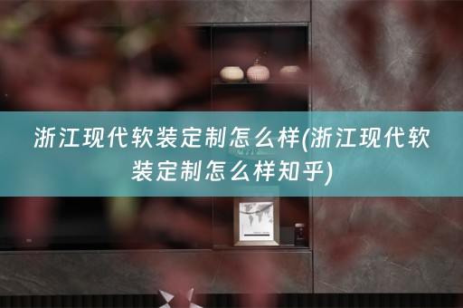 浙江现代定制怎么样知乎)