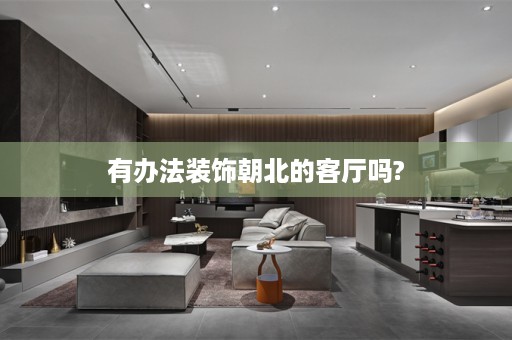 有办法装饰朝北的客厅吗?