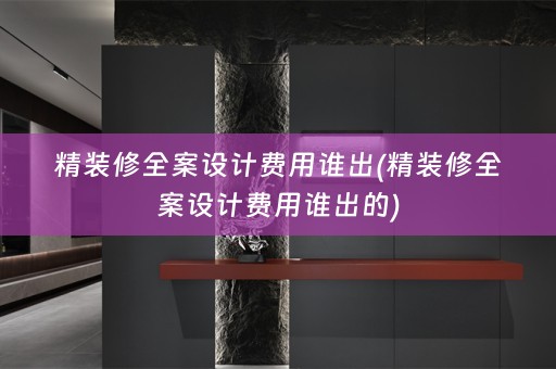 精装修费用谁出的)