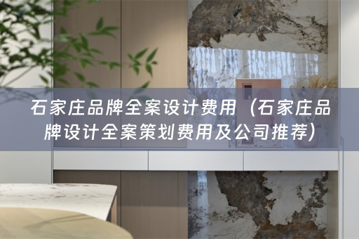 石家庄品牌费用（石家庄品牌设计全案策划费用及公司推荐）