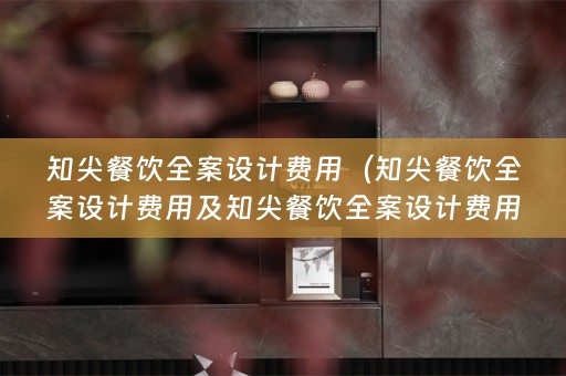 知尖餐饮费用多少钱）
