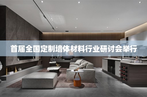 首届全国定制墙体材料行业研讨会举行