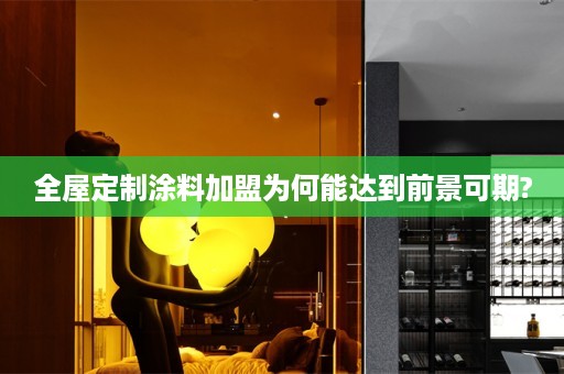 涂料加盟为何能达到前景可期?