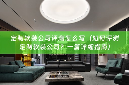 定制公司？一篇详细指南）