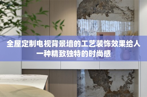 电视背景墙的工艺装饰效果给人一种精致独特的时尚感