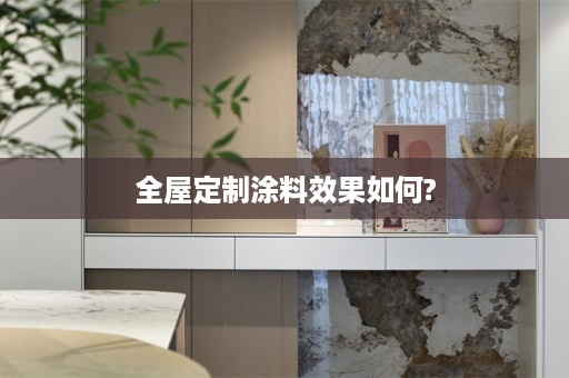 涂料效果如何?