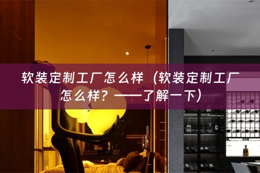 定制工厂怎么样？——了解一下）