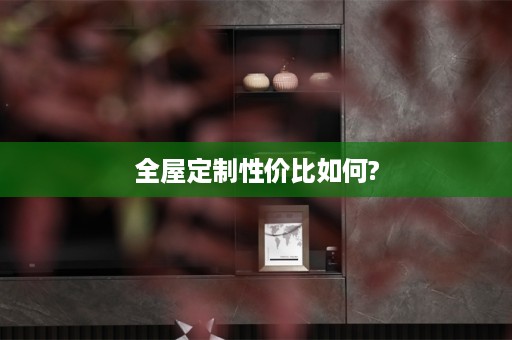 性价比如何?