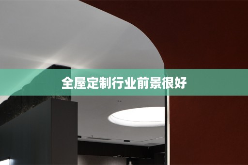 行业前景很好