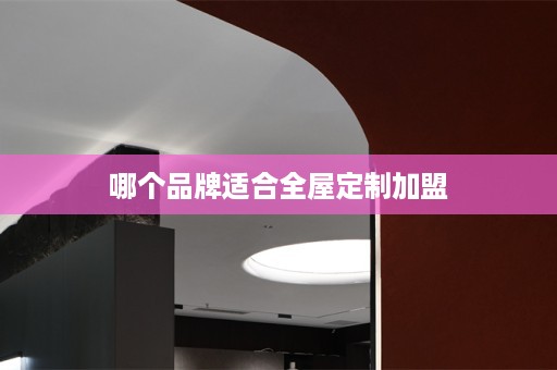 哪个品牌适合加盟