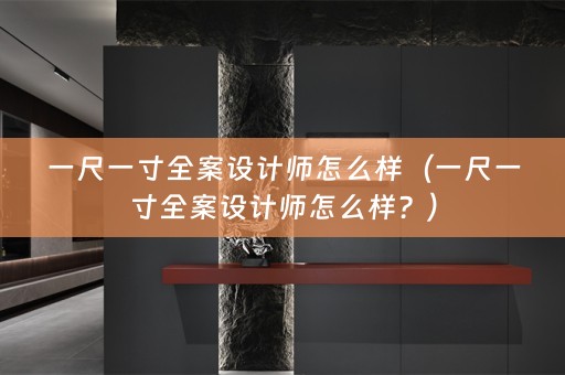 一尺一寸师怎么样？）