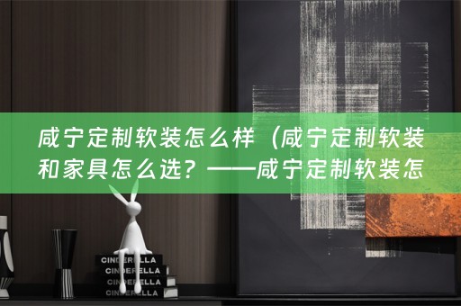 咸宁定制怎么样及咸宁定制家具厂家有哪些）