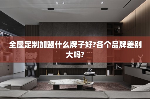 加盟什么牌子好?各个品牌差别大吗?