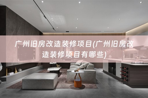 广州旧房改造装修项目(广州旧房改造装修项目有哪些)