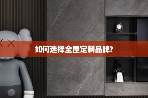如何选择品牌?