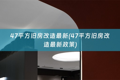 47平方旧房改造最新(47平方旧房改造最新政策)
