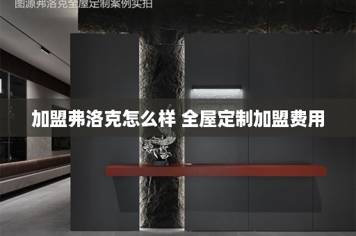 加盟弗洛克怎么样 加盟费用