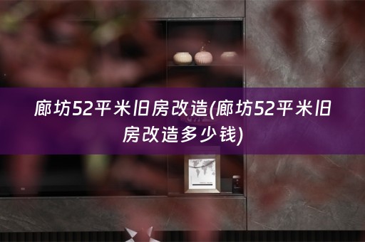 廊坊52平米旧房改造(廊坊52平米旧房改造多少钱)