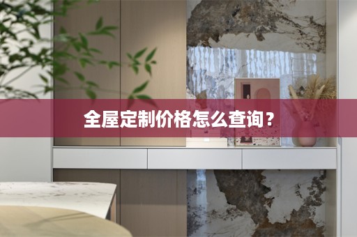 价格怎么查询？