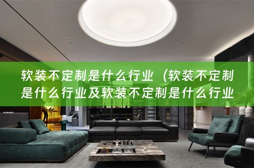 不定制是什么行业类型）
