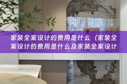 家装的费用是什么意思？）