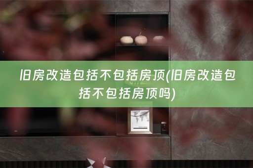 旧房改造包括不包括房顶(旧房改造包括不包括房顶吗)