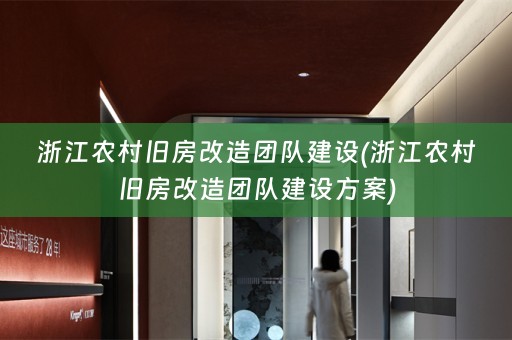 浙江农村旧房改造团队建设(浙江农村旧房改造团队建设方案)