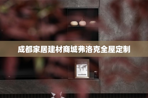 成都家居建材商城弗洛克