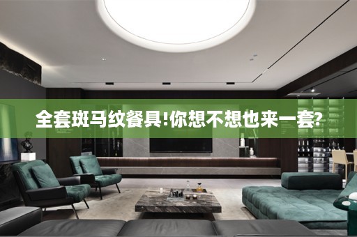 全套斑马纹餐具!你想不想也来一套?