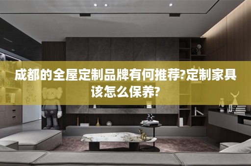 成都的品牌有何推荐?定制家具该怎么保养?
