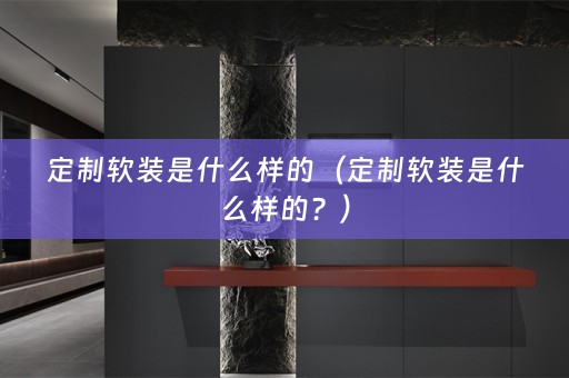 定制是什么样的？）