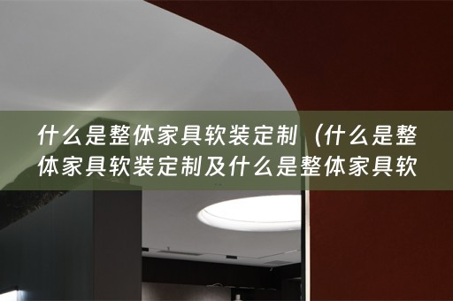 什么是整体家具定制产品）