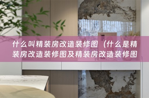 什么叫精装房改造装修图（什么是精装房改造装修图及精装房改造装修图纸？）