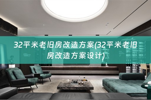 32平米老旧房改造方案(32平米老旧房改造方案设计)