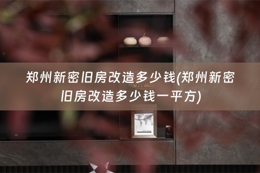 郑州新密旧房改造多少钱(郑州新密旧房改造多少钱一平方)