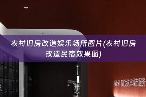 农村旧房改造娱乐场所图片(农村旧房改造民宿效果图)