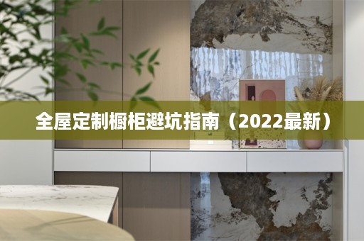 橱柜避坑指南（2022最新）