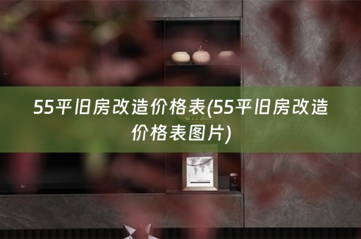 55平旧房改造价格表(55平旧房改造价格表图片)