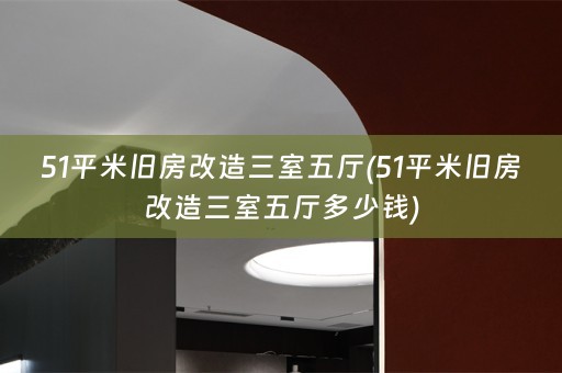 51平米旧房改造三室五厅(51平米旧房改造三室五厅多少钱)