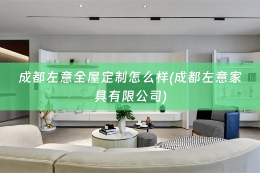 成都左意怎么样(成都左意家具有限公司)