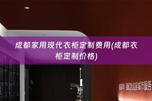 成都家用现代衣柜定制费用(成都衣柜定制价格)