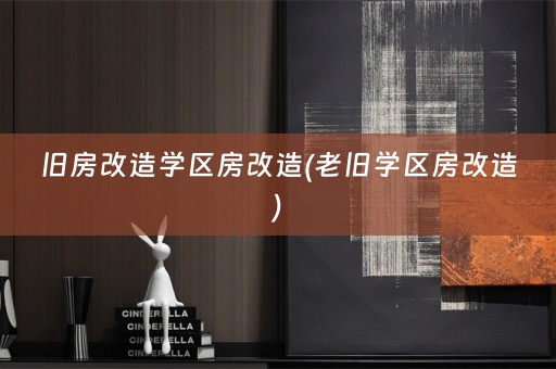 旧房改造学区房改造(老旧学区房改造)