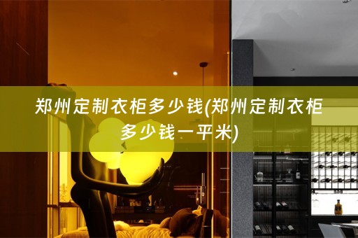 郑州定制衣柜多少钱(郑州定制衣柜多少钱一平米)