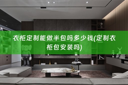 衣柜定制能做半包吗多少钱(定制衣柜包安装吗)