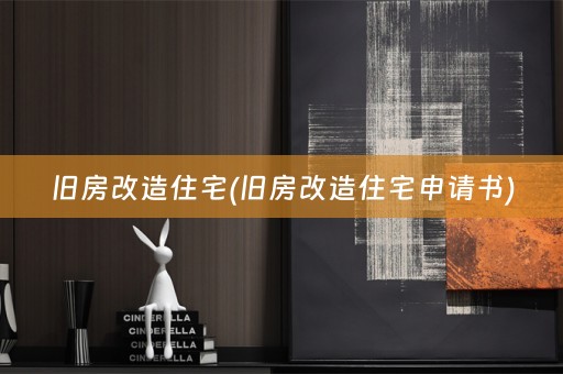 旧房改造住宅(旧房改造住宅申请书)