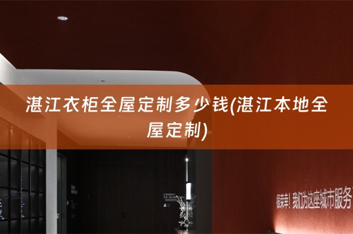 湛江衣柜)