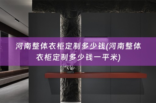 河南整体衣柜定制多少钱(河南整体衣柜定制多少钱一平米)